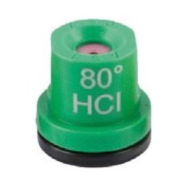 Hollow Cone Ceramic Nozzle Tip 80° Green 1.5 mm