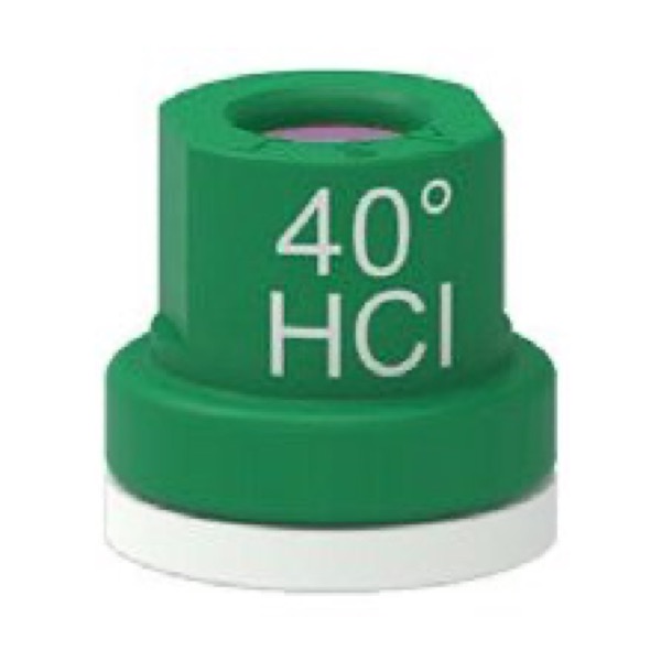 Hollow Cone Ceramic Nozzle Tip 40° Green 1.5 mm