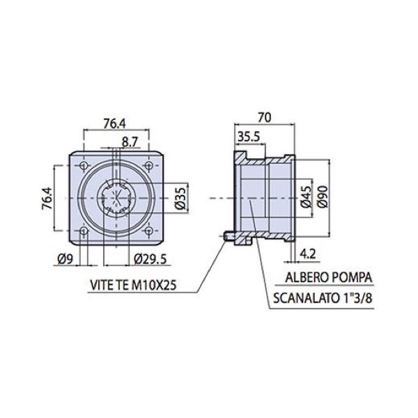 AR Gear Box Fitting Annovi Reverberi